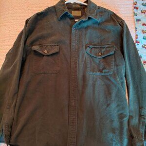 Dark green flannel shirt